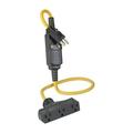 5-15R Residential, Commercial & Light industrial Thermoplastic GFCI Straight Blade Plug, Yellow & Black