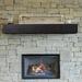 Mantels Direct Dakota 48 Inch Pine Wood Fireplace Mantel Shelf - Coffee Bean