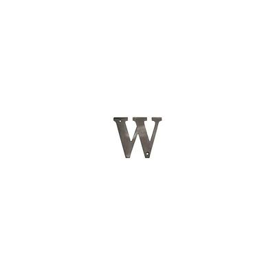 Deltana 4" Solid Brass Traditional Block House Letter - W