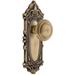 Grandeur Grande Victorian Solid Brass Rose Passage Door Knob Set with