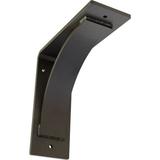 Ekena Millwork 3 W x 8 D x 8 H Morris Steel Bracket Hammered Dark Bronze