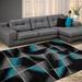 Allstar Modern Accent Rug with Intersecting Line design