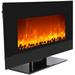 WolfireÂ® 35 Wall Mount/Table Top Electric Fireplace Adjustable Heater Standing w/Tempered Glass