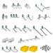 Triton ProductsÂ® 26-Piece Steel Pegboard Hook & Plastic Bin Kit 24 Hooks & 2 Bins