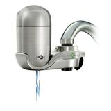 PUR Plus Faucet Mount Water Filtration System Stainless Steel Finish FM4000B