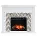 SEI Hebbington Tiled Marble Electric Fireplace w/ Touch Screen