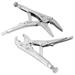 LYUMO 2Pcs Ground Mouth Straight Jaw Lock Clamp Locking Pliers Set Hand Tools Clamp Locking Pliers Locking Pliers Set