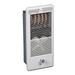 TPI E4310TRPW Series 4300 Low Profile Fan Forced Wall Heater with Wall Box Standard Model Single Pole Inbuilt Thermostat 1000 W 833 Amps White