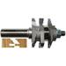 Magnate 9002B One Piece Stile and Rail Router Bit For 3/4 to 7/8 Material - Classic Profile 1-5/8 Overall Diameter 1-1/2 Shank Length BR-06 Bearing