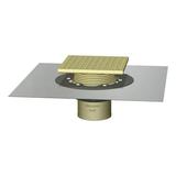 Stainless Steel Adjustable Commercial Tile & Concrete Floor Drain Fitting Size: 2 No Hub w/ Side Outlet