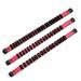 Capri Tools Aluminum Socket Rail Set 1/4 3/8 and 1/2 Drive 17 Long Red 3-Piece Rail with 58 Socket Clips