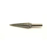 TEMO M35 Cobalt Double Flute Step Drill 13 Size From 1/8 Inch (3.2 mm) To 1/2 Inch (12.7 mm) 1/4 Inch (6.4 mm) Shank