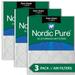 15x20x1 (14_1/2x19_1/2) Pure Green Plus Carbon Eco-Friendly Air Filters 3 Pack