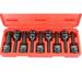 TEMO 9 pc 3 Inch (76 mm) Long Torx Star 6 Point Black Impact Bit Socket Auto Repair Tool Set 1/2 Inch (12.7 mm) Square Drive