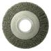 Weiler Medium-Face Crimped Wire Wheel 8 in D x 1 in W .0118 in Steel Wire 4 000 rpm