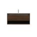 Elegant Decor Roman 40 Aluminum Alloy MDF Single Bathroom Vanity in Walnut