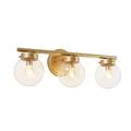 Hampton Bay Ashhurst 3-Light Oil Rubbed Bronze Vanity Light with Frosted Glass Shades