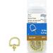 National Hardware N259-846 Round Rope Screw Rings 1-1/4 Inch Bright Brass Die Cast 3 Pack Each