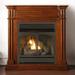 Duluth Forge Dual Fuel Vent Less Gas Fireplace with Mantel 32 000BTU Remote Control Autumn Spice Model-DFS-400R-1AT