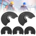 Multitool Saw Blade NKTIER Tool FB10I 80mm HSS Semi-Circular Multi-Tool Saw Blades 5/Pack Fits Oscillating Tools