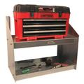 Pit Pal Tool Box Tray with Shelf - Black - 28in.W x 18in.H x 13-1/2in.D