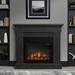 Crawford Slim Electric Fireplace in Gray by Real Flame