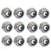 Uxcell M8x1.25mm Pitch Metric Thread 304 Stainless Steel Left Hand Lock Nuts (12-pack)