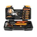 Orange 39-Piece Tool Set - General Household Hand Tool Kit with Plastic Toolbox Storage Case