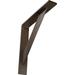 Ekena Millwork 2 W x 12 D x 12 H Traditional Steel Bracket Hammered Brown