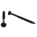 Cabentry Brand | Wood Screws | Flat Head | Phillips Drive | #8 | 1 1/4 Inch | Deep Thread | Sharp Point | Black Phospate Finish | 100 Pack