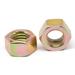 9/16 -12 Coarse Thread Grade 8 Finished Hex Nut Medium Carbon Steel Yellow Zinc Plated Pk 300