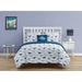 Alex + Bella Dino Chambray Dark Microfiber Comforter Set Polyester/Polyfill/Microfiber in Blue | Full Comforter + 2 Shams + 1 Throw Pillow | Wayfair