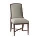 Fairfield Chair Clayton Upholstered Side Chair Upholstered in Gray/Brown | 38 H x 20 W x 27 D in | Wayfair 8821-05_9508 61_Tobacco