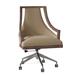 Fairfield Chair Caldwell Task Chair Wood/Upholstered/Metal in Brown | 41 H x 25.5 W x 26.5 D in | Wayfair 5229-1N_3162 08_Tobacco