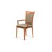 Copeland Furniture Morgan Upholste Solid Wood Arm Chair Fabric in Red | 37.5 H x 21.5 W x 22 D in | Wayfair 8-MOR-32-03-Linen Sesame