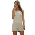 S-XXL Women Sleeveless Jumpsuit Summer Casual Bib Pants Overall Shorts Pants Rompers Playsuit Overalls for Girls