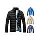 Men's Winter Warm Hooded Thick Padded Jacket Zipper Casual Overcoat Outwear Down Cotton Coat