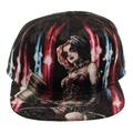 Harley Quinn Snapback Hat Velvet Snapback Hat Gift Hat Snapback-OSFA