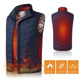 MABOTO Lightweight Winter Warm Waistcoat Electric Heating Vest USB Charging Heated Coat Thermal Vest with Pocket for Walking Camping Ice Fishing Snowboarding Skiing