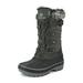 Dream Pairs Ankle Snow Boots Boys Girls Winter Warm Lace Up Waterproof Shoes Kriver-1 Black/Grey Size 5