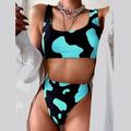 Bescita Womens Cows Print Sexy Bikini Push-Up Pad Swimwear Swimsuit Beachwear Set