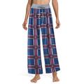 Sexy Dance Comfy Palazzo Leopard Print Tartan Plaid Wide Leg Pants for Women with Drawstring Elastic High Waist Casual Loose Baggy Floral Lounge Pants Relaxed Soft Plus Size