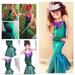 Girls Dress The Little Mermaid Tail Princess Ariel Costume Summer Fancy Cosplay