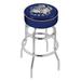 Holland Bar Stool NCAA Swivel Bar & Counter Stool Plastic/Acrylic/Metal in Gray/Blue | 25 H x 18 W in | Wayfair L7C125Grgtwn