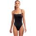 Vitamin A Women's Edie Lingerie Strap One Piece Swimsuit, Black, 4/X-Small