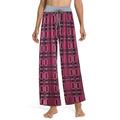 Sexy Dance Comfy Palazzo Leopard Print Tartan Plaid Wide Leg Pants for Women with Drawstring Elastic High Waist Casual Loose Baggy Floral Lounge Pants Relaxed Soft Plus Size