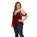 MAWCLOS Women Plus Size Tunic Tops Lady Casual V Neck Short Sleeves Pullover Blouse Tee Leisure Off Shoulder Oversized T Shirt