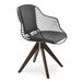 sohoConcept Zebra Pyramid Swivel Arm Chair Faux Leather/Upholstered in Black/Yellow/Brown | 31.5 H x 24 W x 23 D in | Wayfair ZEBS-PYR-WAL-003