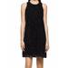 Calvin Klein NEW Black Women's Size 8 Velvet Burnout Shift Dress