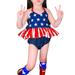 Owl's-Yard Baby Girl Cotton Clothes Set 4th July Independence Day Outfit